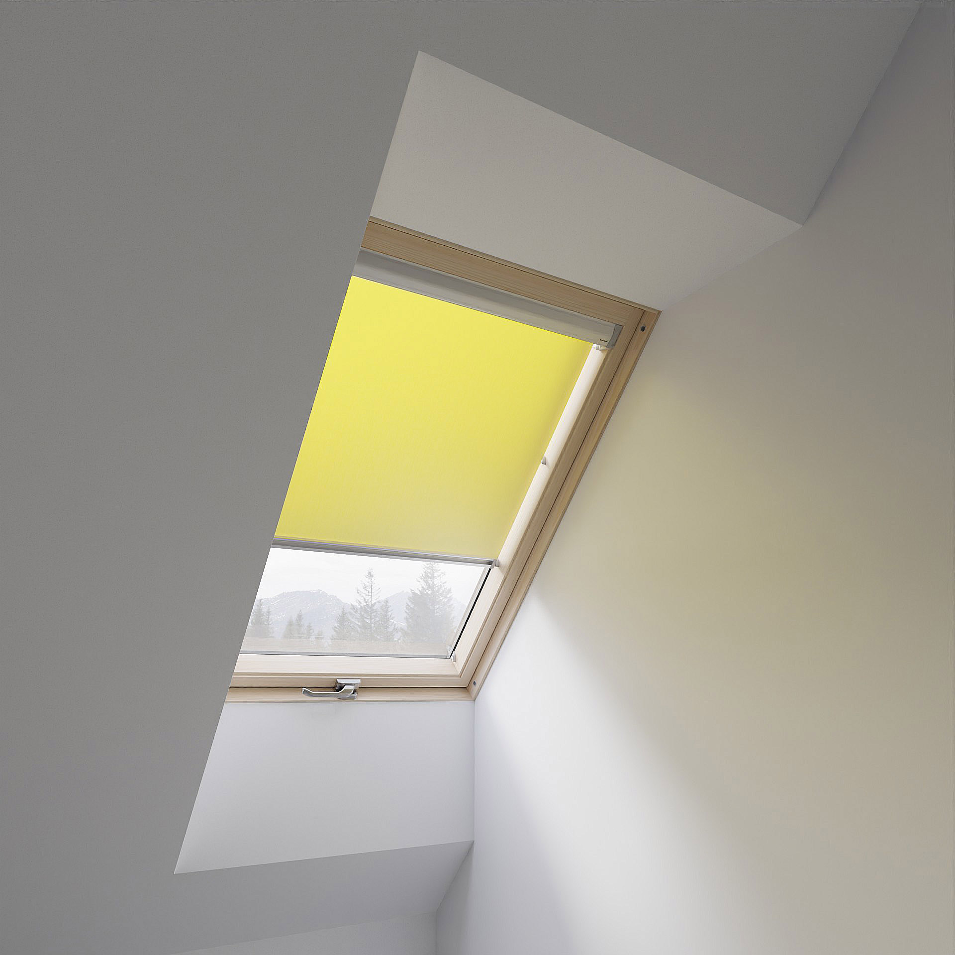 Sárga Tetőtéri ablak árnyékoló roló
